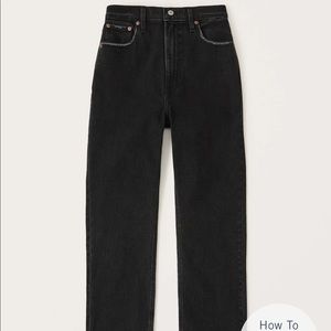 Abercrombie & Fitch Ultra High Rise Ankle Straight Jeans